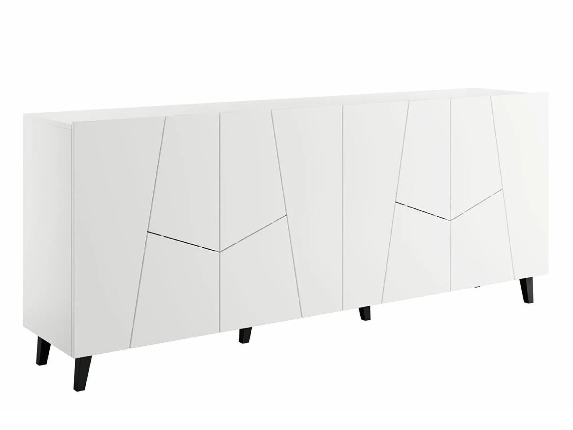 Skænk Charlotte 180 (Hvid + Sort)