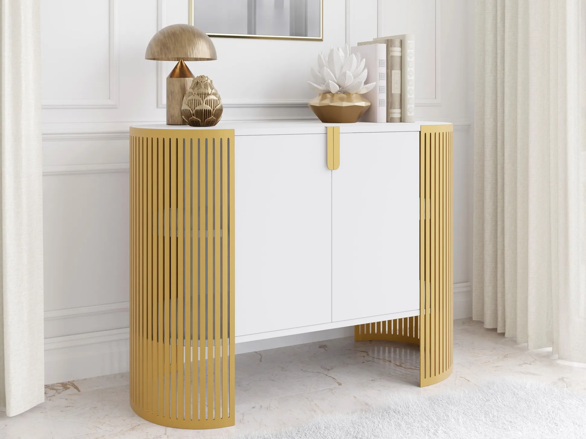 Skænk Civer II (Gylden + Hvid)