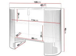 Skænk Civer II (Gylden + Hvid)