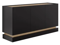 Skænk Comfivo Tilia I (Sort + Egetræ)