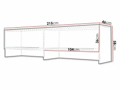 Skænk Concept Pro Lenart Levfere 112 (Hvid)