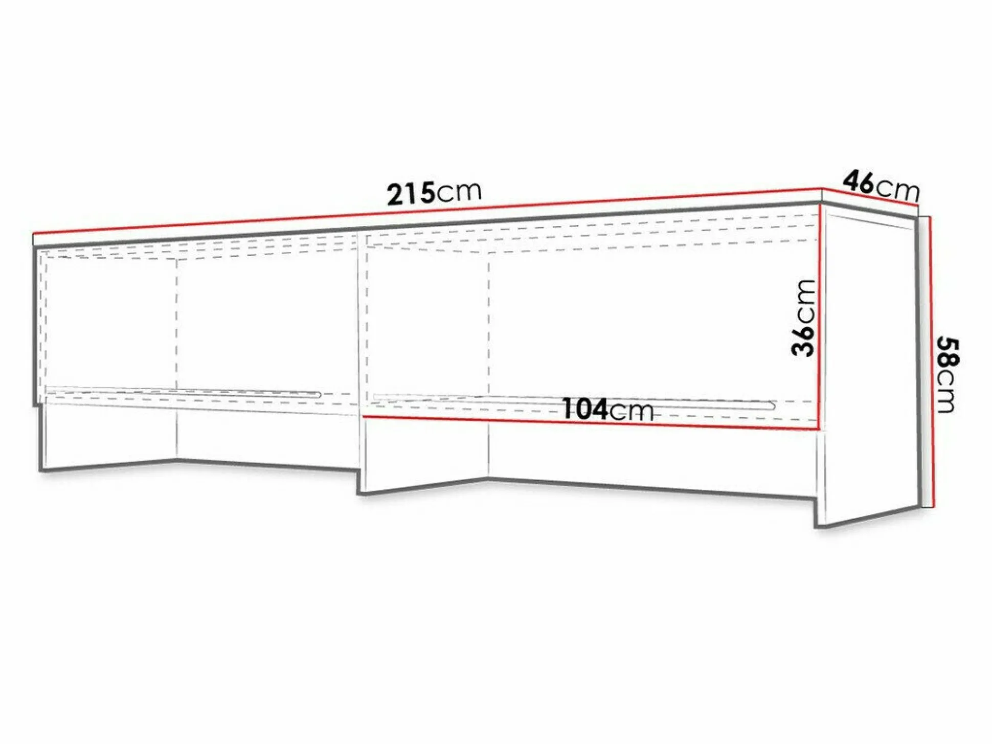 Skænk Concept Pro Lenart Levfere 112 (Hvid)