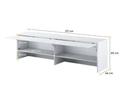 Skænk Concept Pro Lenart Levfere 118 (Hvid)