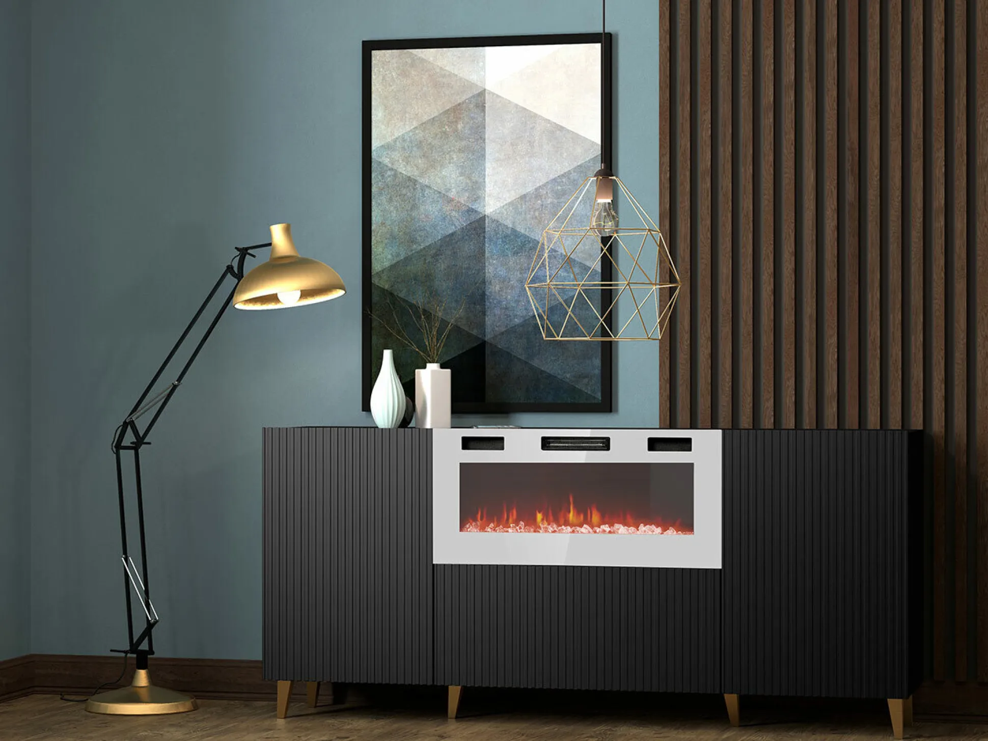 Skænk Dicto I (Sort + Gylden)