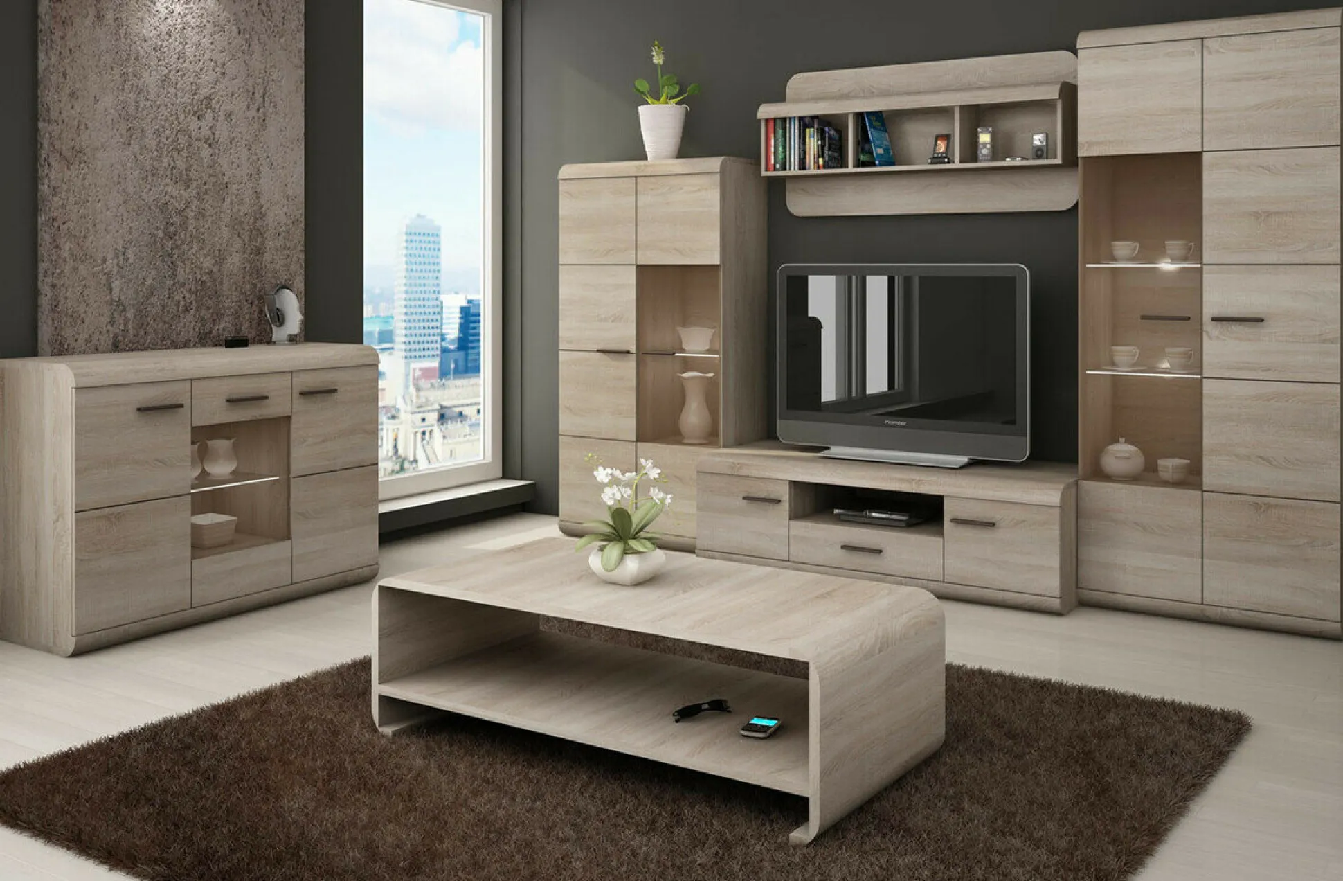 Skænk Evarleve 100 (Sonoma eg)