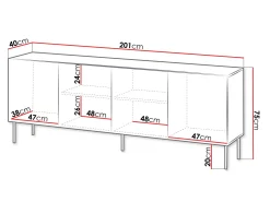 Skænk Evavese 101 (Sort)