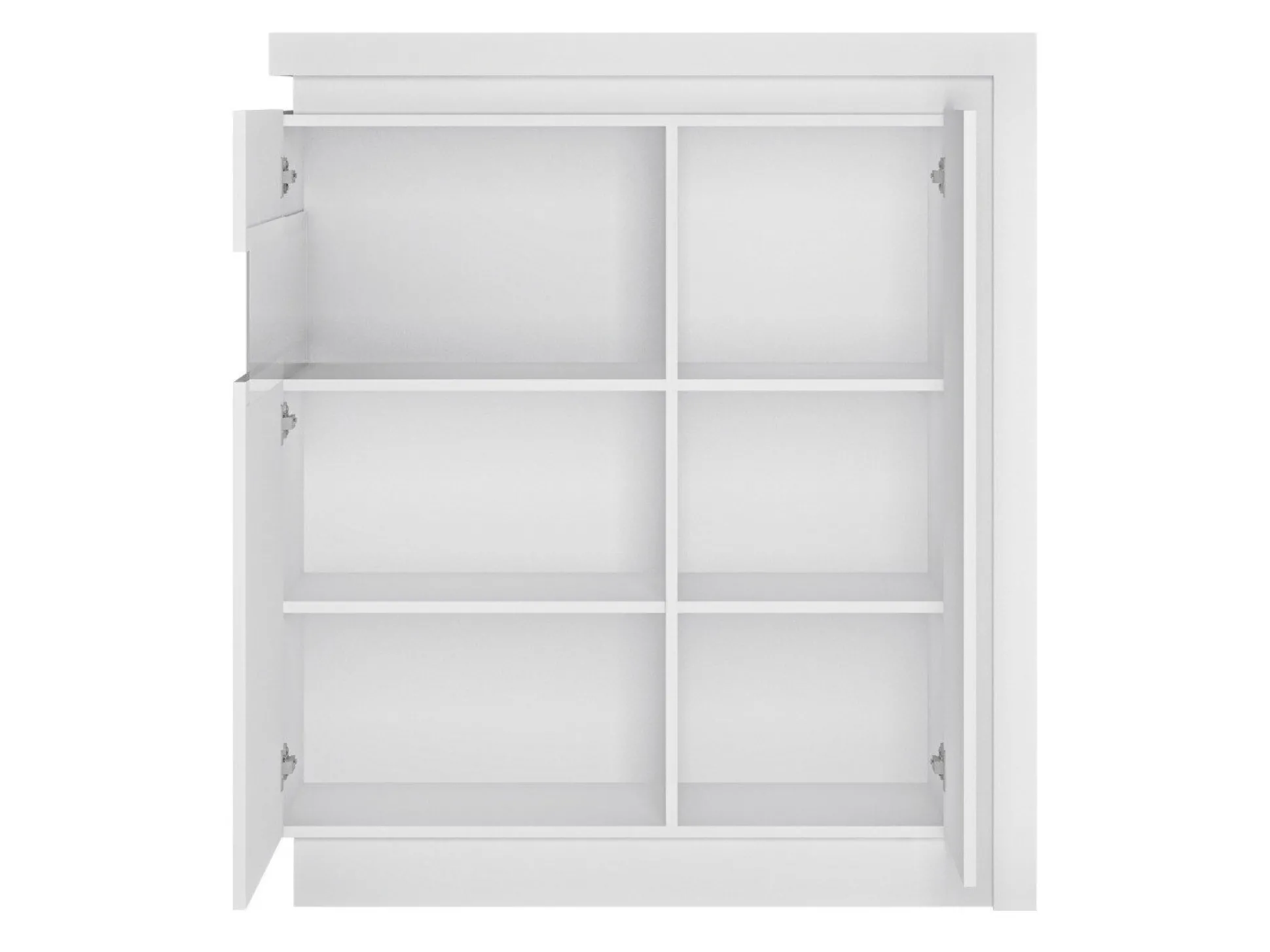 Skænk Feldeli 112 (Hvid + Glansfuld hvid)