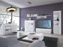 Skænk Feldeli 104 (Hvid + Glansfuld hvid)