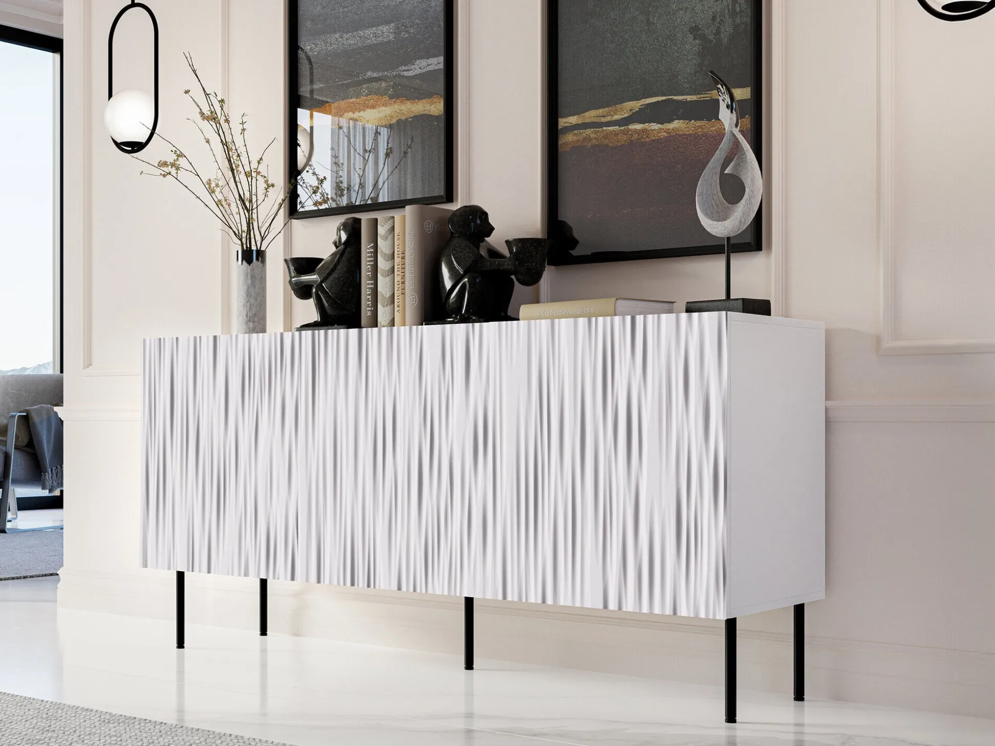 Skænk Lorelbo 100 (Hvid + Sort)