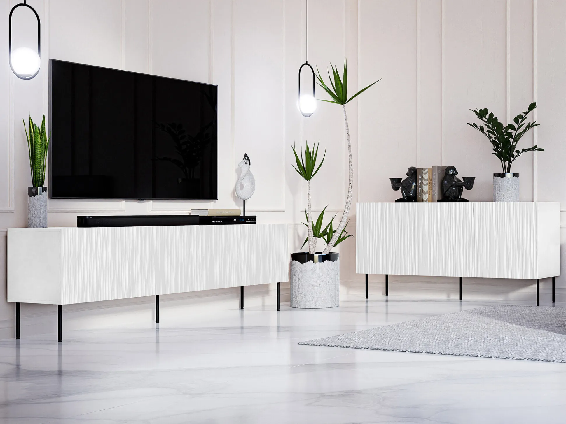 Skænk Lorelbo 100 (Hvid + Sort)