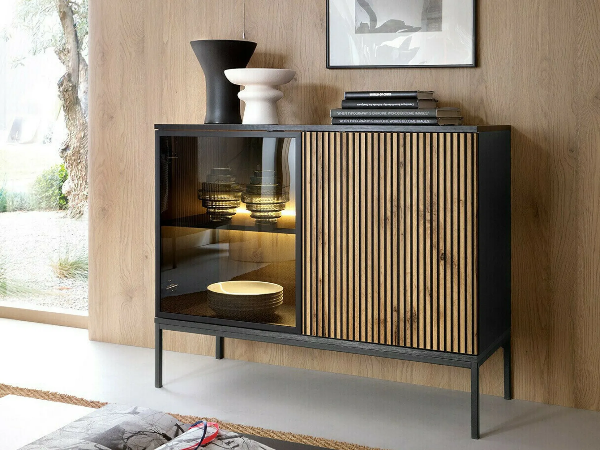 Skænk Manal (Sort + Wotan eg)