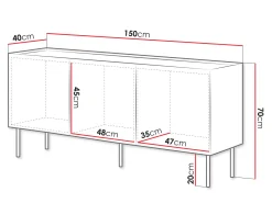 Skænk Melbela 104 (Kashmir + Egetræ)