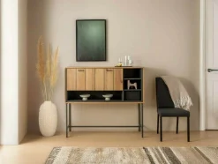 Skænk Morelmi 102 (Antracit + Egetræ)