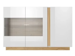 Skænk Novbela 105 (Hvid + Glansfuld hvid + Grandson eg)