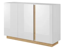 Skænk Novbela 106 (Hvid + Glansfuld hvid + Grandson eg)