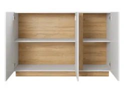 Skænk Novbela 106 (Hvid + Glansfuld hvid + Grandson eg)