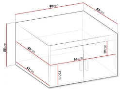 Skænk Novduni 122 (Hvid)