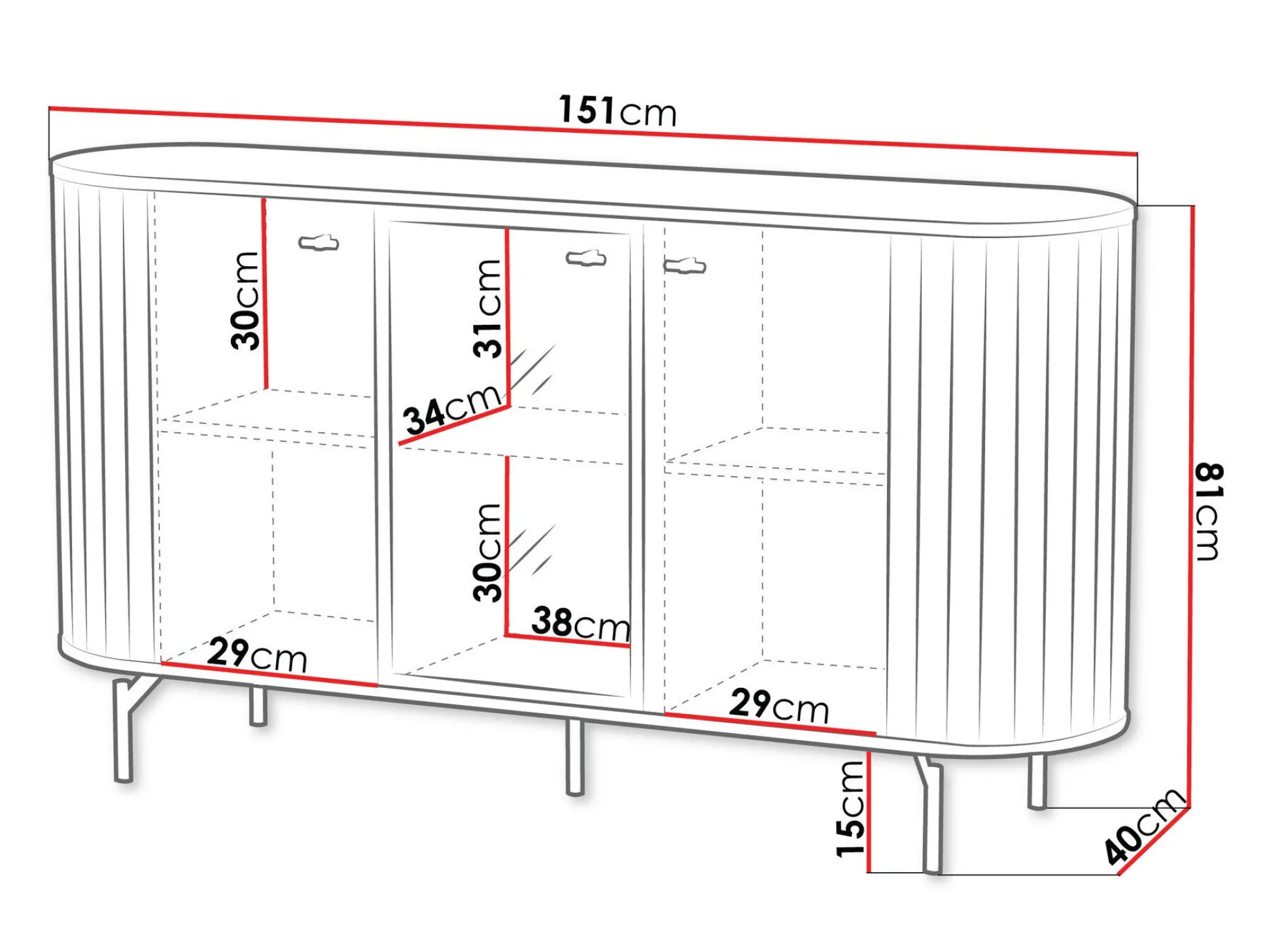 Skænk Novmono 102 (Sort)