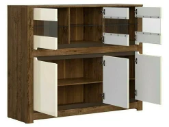 Skænk Ophevaru 102 (Glossy cream + April egetræ)