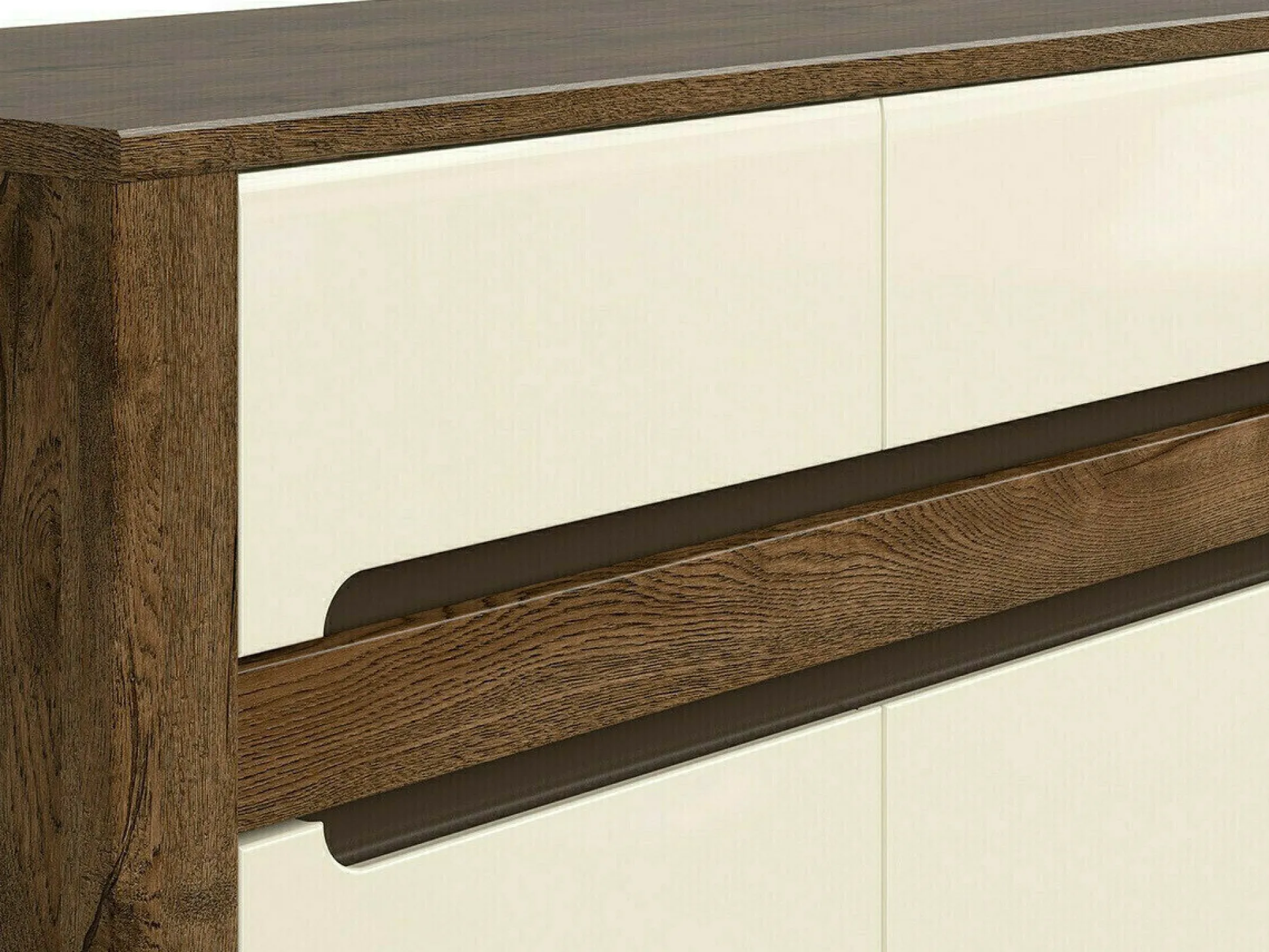 Skænk Ophevaru 102 (Glossy cream + April egetræ)