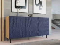 Skænk Romseru 103 (Blå + Artisan eg)