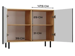Skænk Romseru 101 (Sort + Artisan eg)