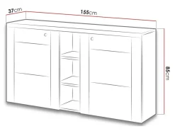 Skænk Salelbo 106 (Sibu-lærk + Trøffel egetræ)