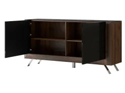 Skænk Sovera 107 (Nød + Blank sort)