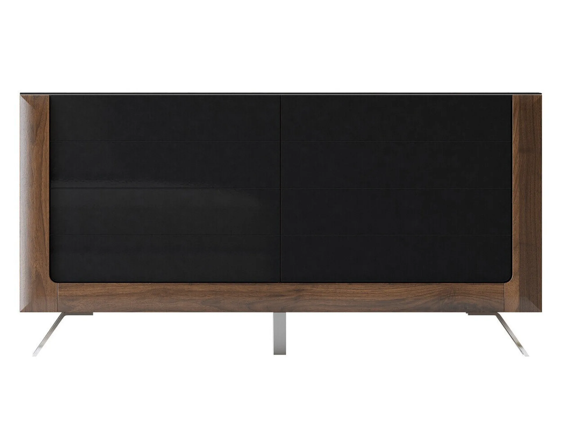 Skænk Sovera 107 (Nød + Blank sort)