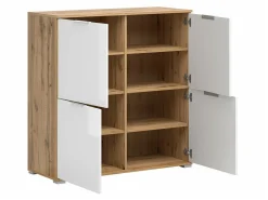 Skænk Tivetra 103 (Wotan eg + Glansfuld hvid)