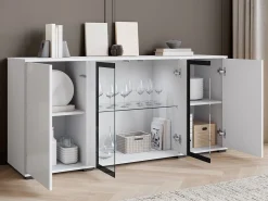 Skænk Torcame 102 (Wotan eg + Glansfuld hvid)