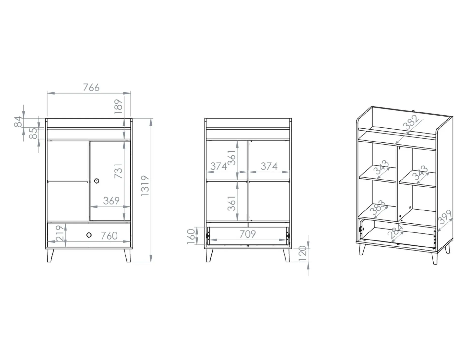 Skænk Tortoli 103 (Lyserød)