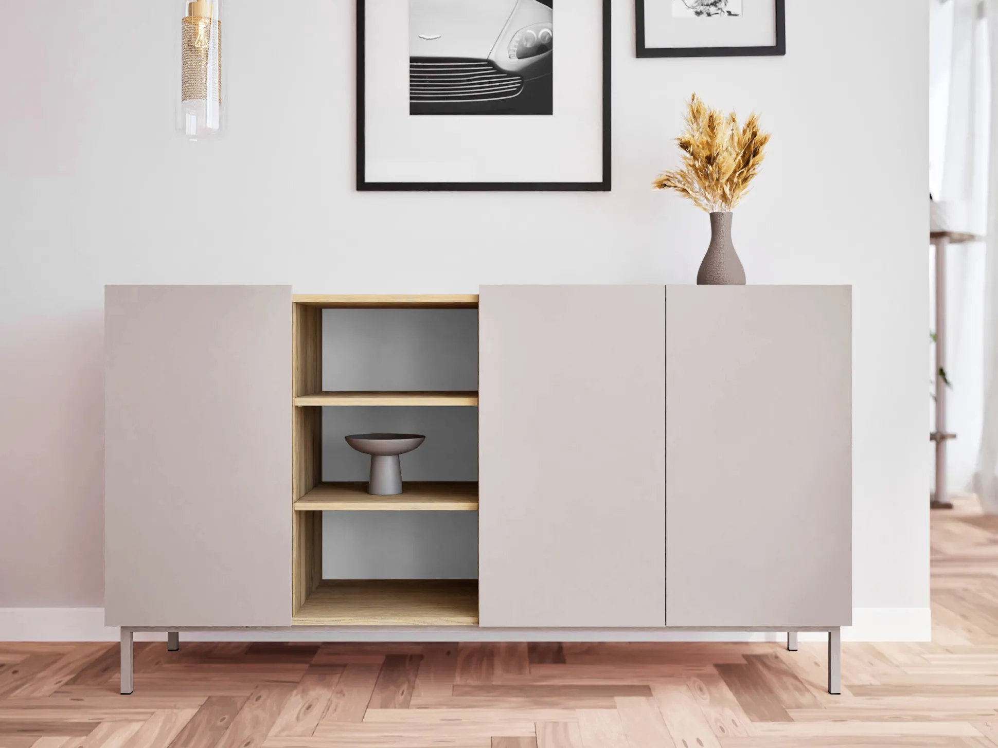 Skænk Veldome 100 (Kashmir + Egetræ)