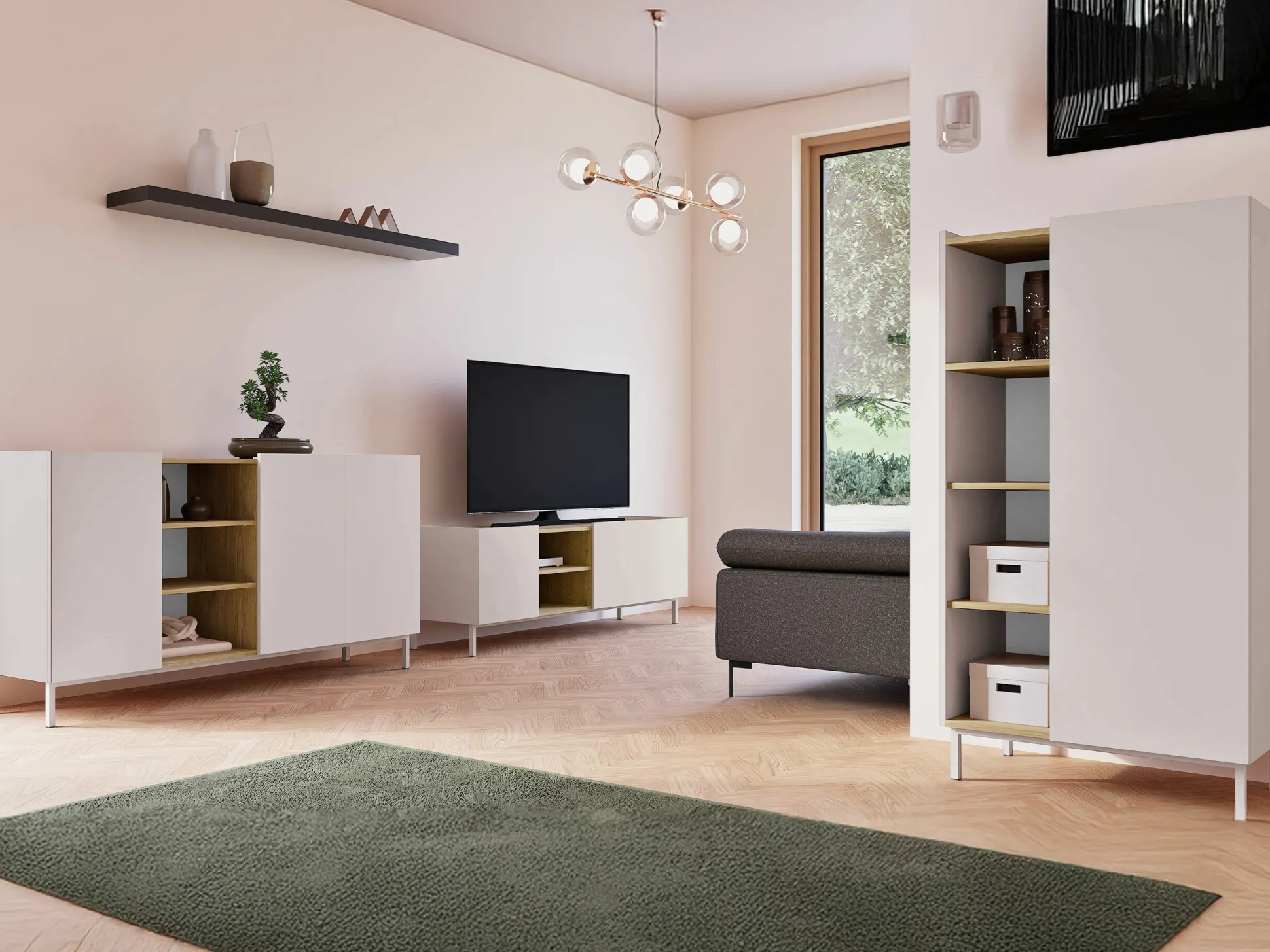 Skænk Veldome 100 (Kashmir + Egetræ)