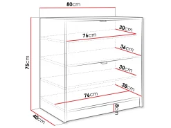 Skoskab Comfivo Velal II (Hvid)