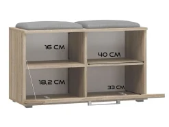 Skoskab Mandeville 179 (Sonoma eg)