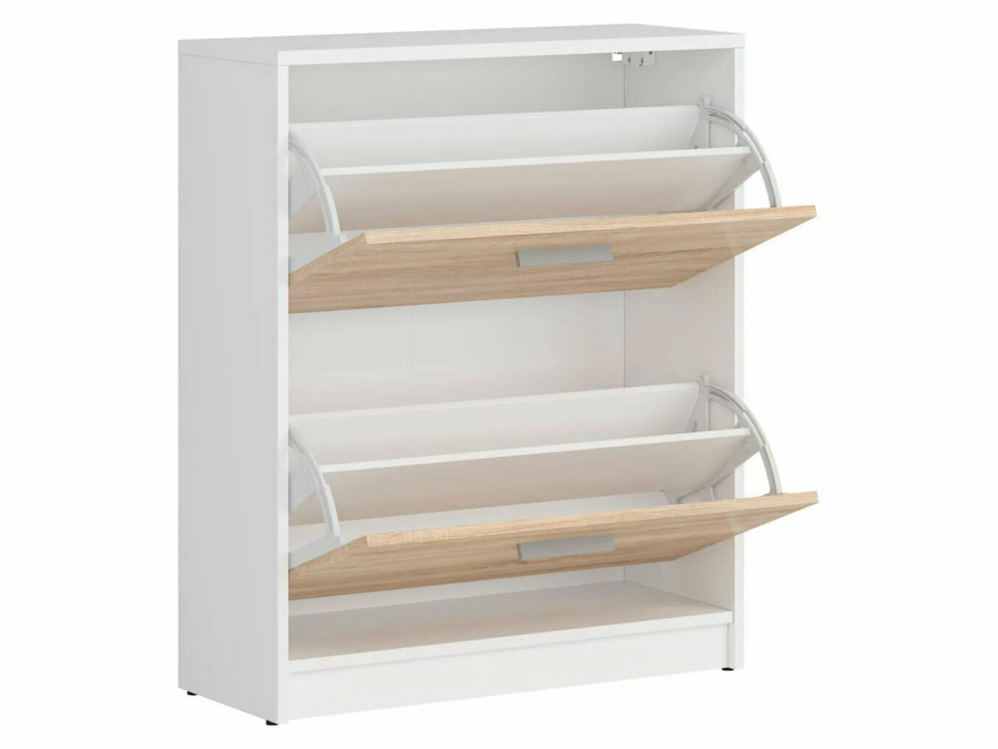 Skoskab Novsore 112 (Sonoma eg + Hvid)