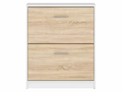 Skoskab Novsore 112 (Sonoma eg + Hvid)