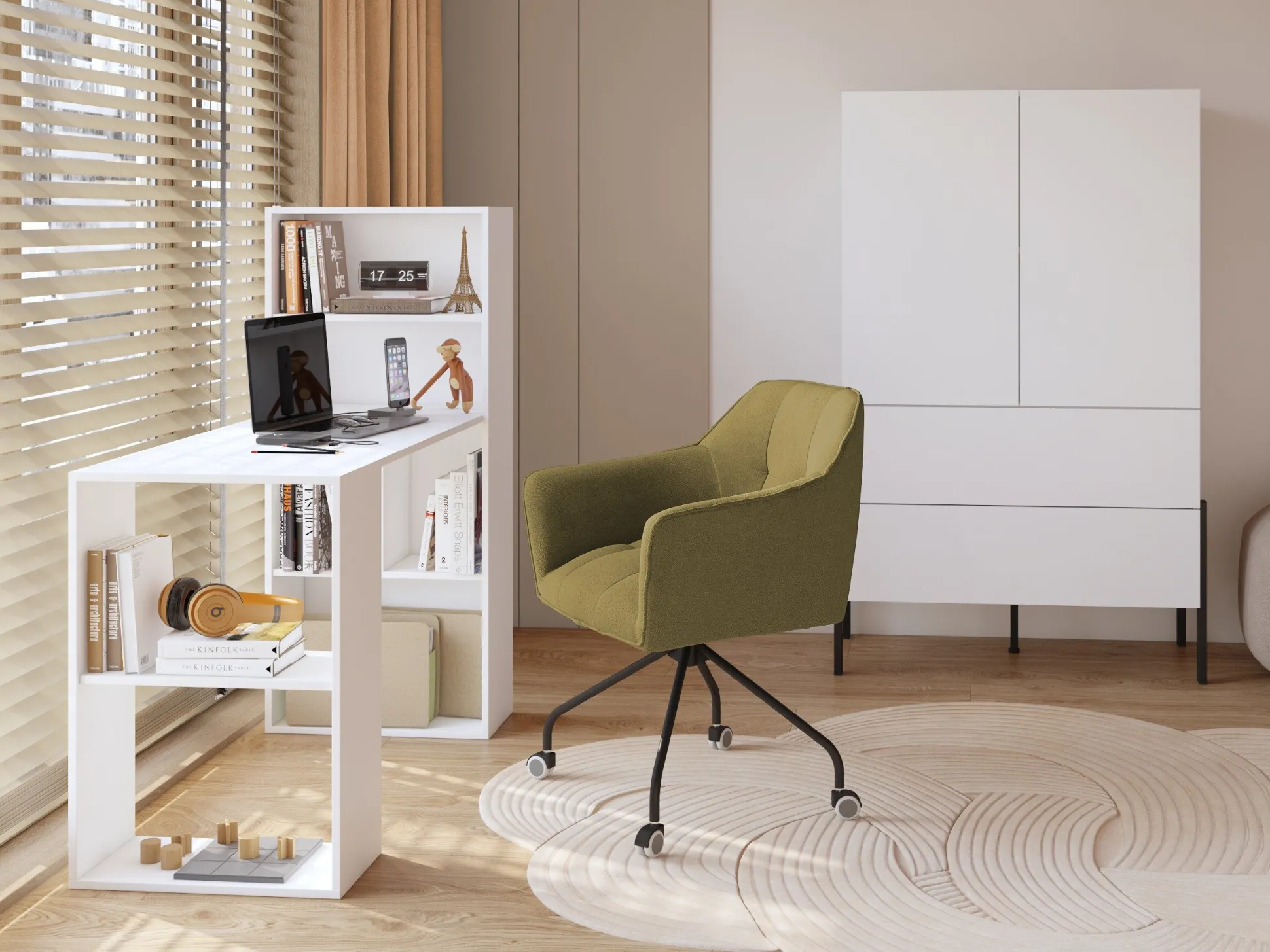 Skrivebord Austin 329 (Hvid)