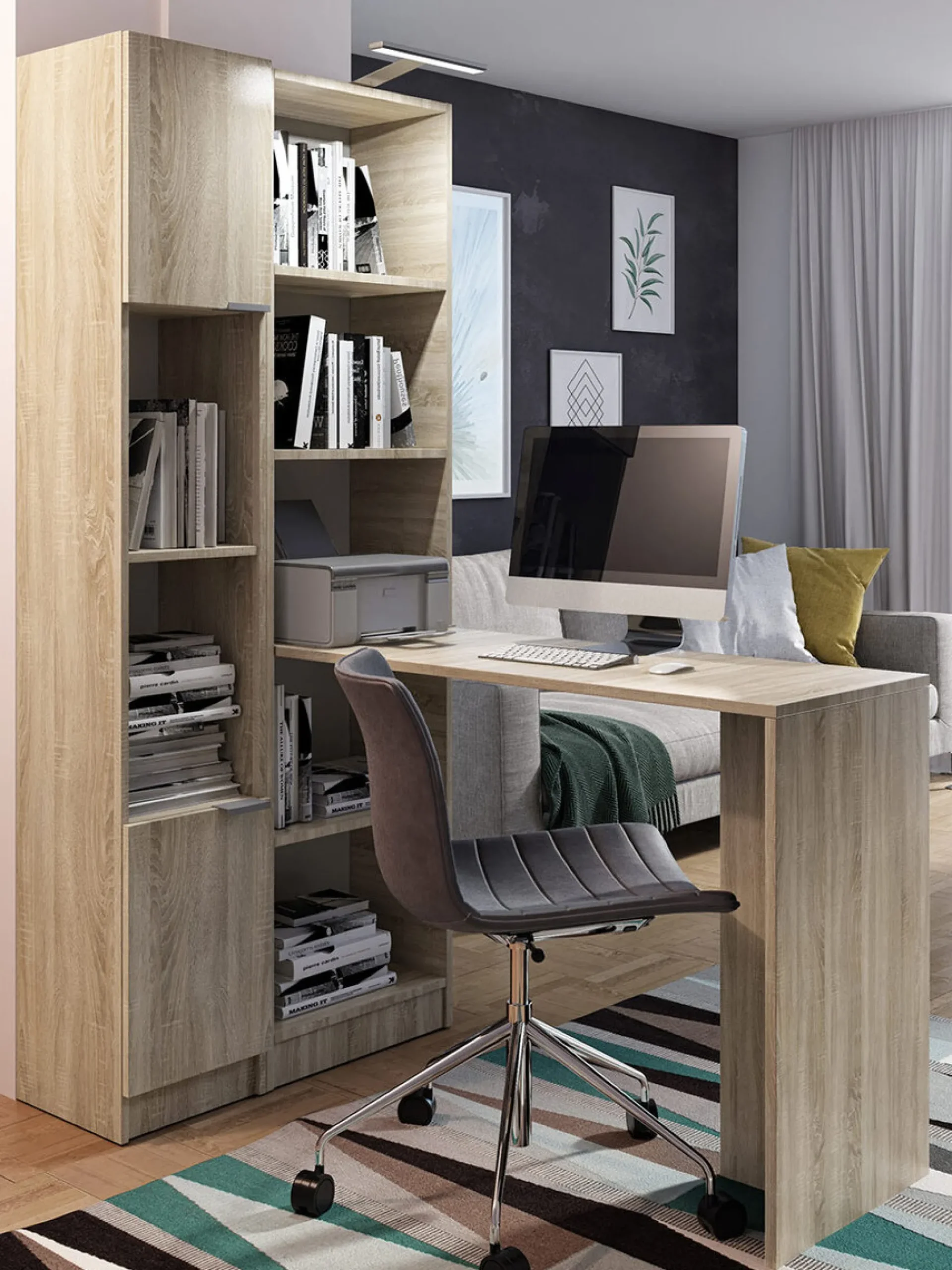 Skrivebord Dover 109 (Sonoma eg)