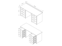 Skrivebord Elialo 112 (Sonoma eg)