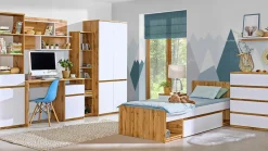 Skrivebord Evaropha 106 (Wotan eg + Hvid)