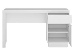 Skrivebord Feldeli 100 (Hvid + Glansfuld hvid)