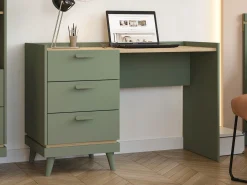 Skrivebord Fertalu 103 (Grøn + Egetræ)