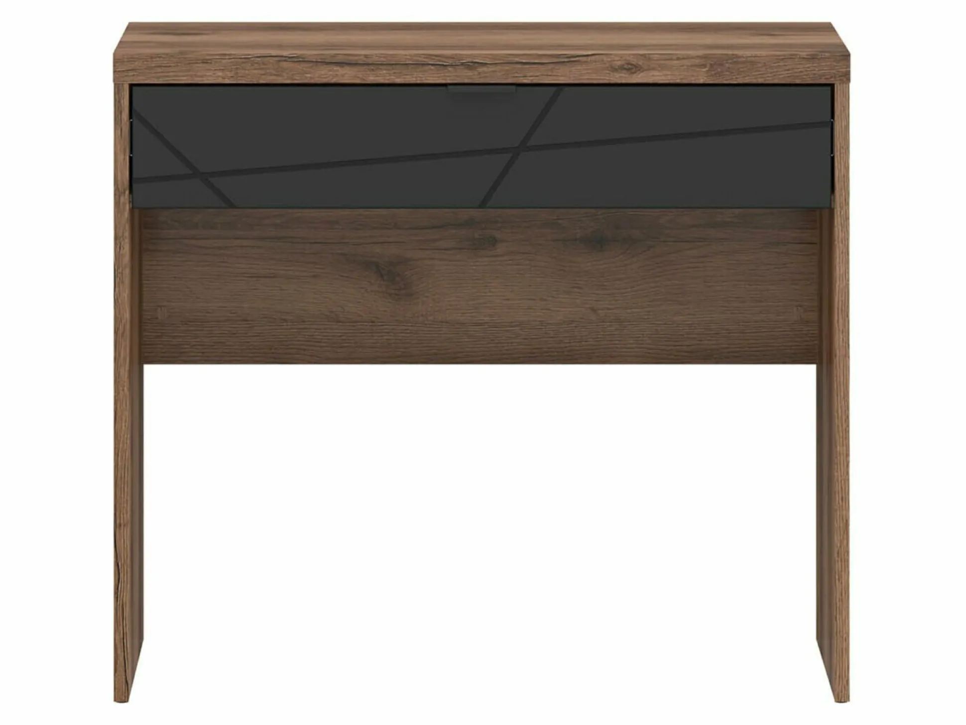 Skrivebord Fivale 121 (Mørk Delano eg + Mat sort)