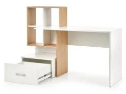 Skrivebord Houston 826 (Hvid + Gylden eg)