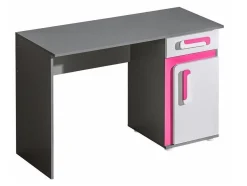 Skrivebord Levtala 109 (Antracit + Hvid + Lyserød)