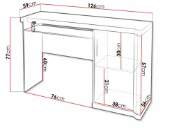 Skrivebord Lorelie 112 (Trøffel egetræ)