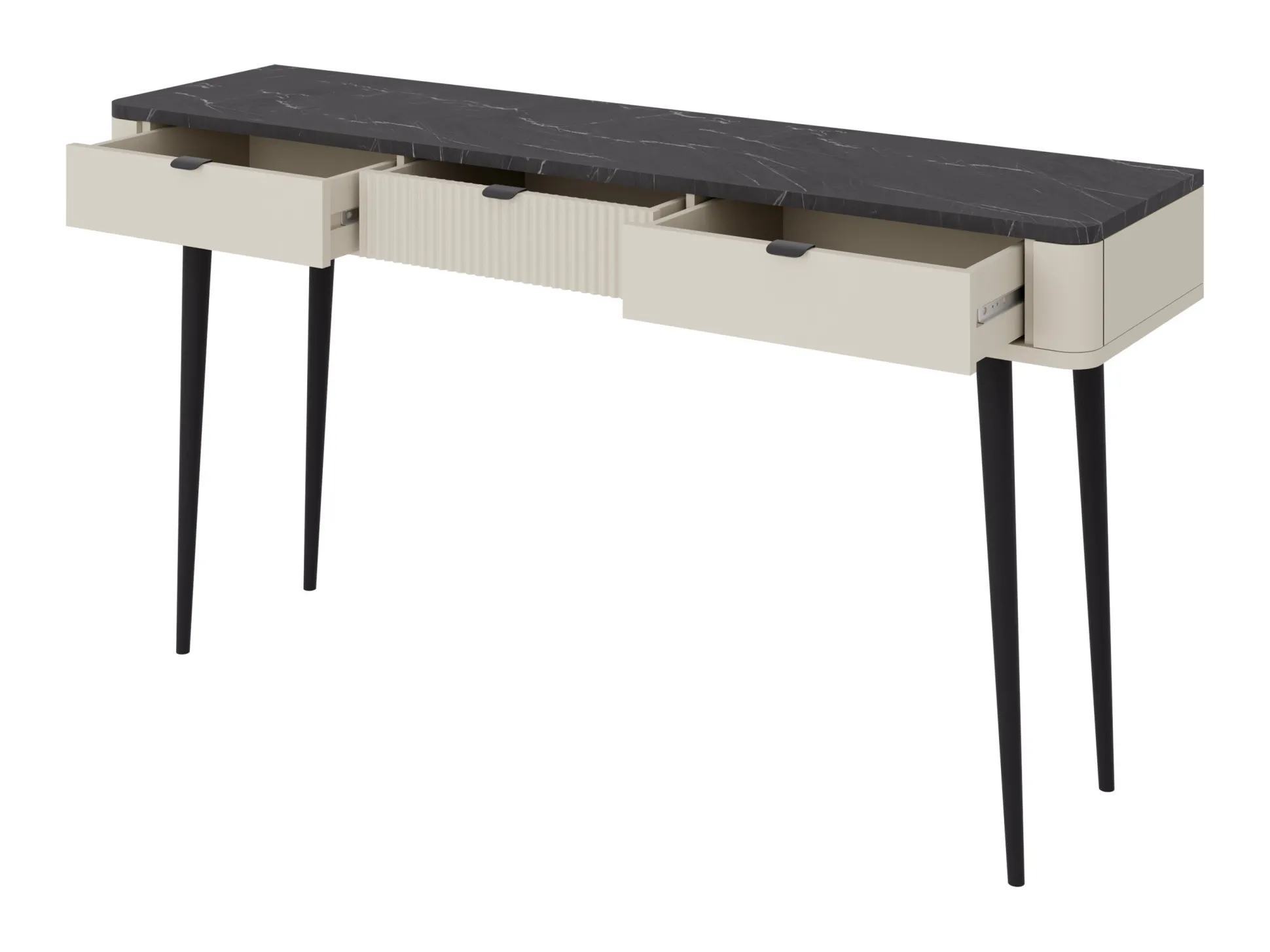 Skrivebord Lufela 114 (Kashmir + Grå marmor)