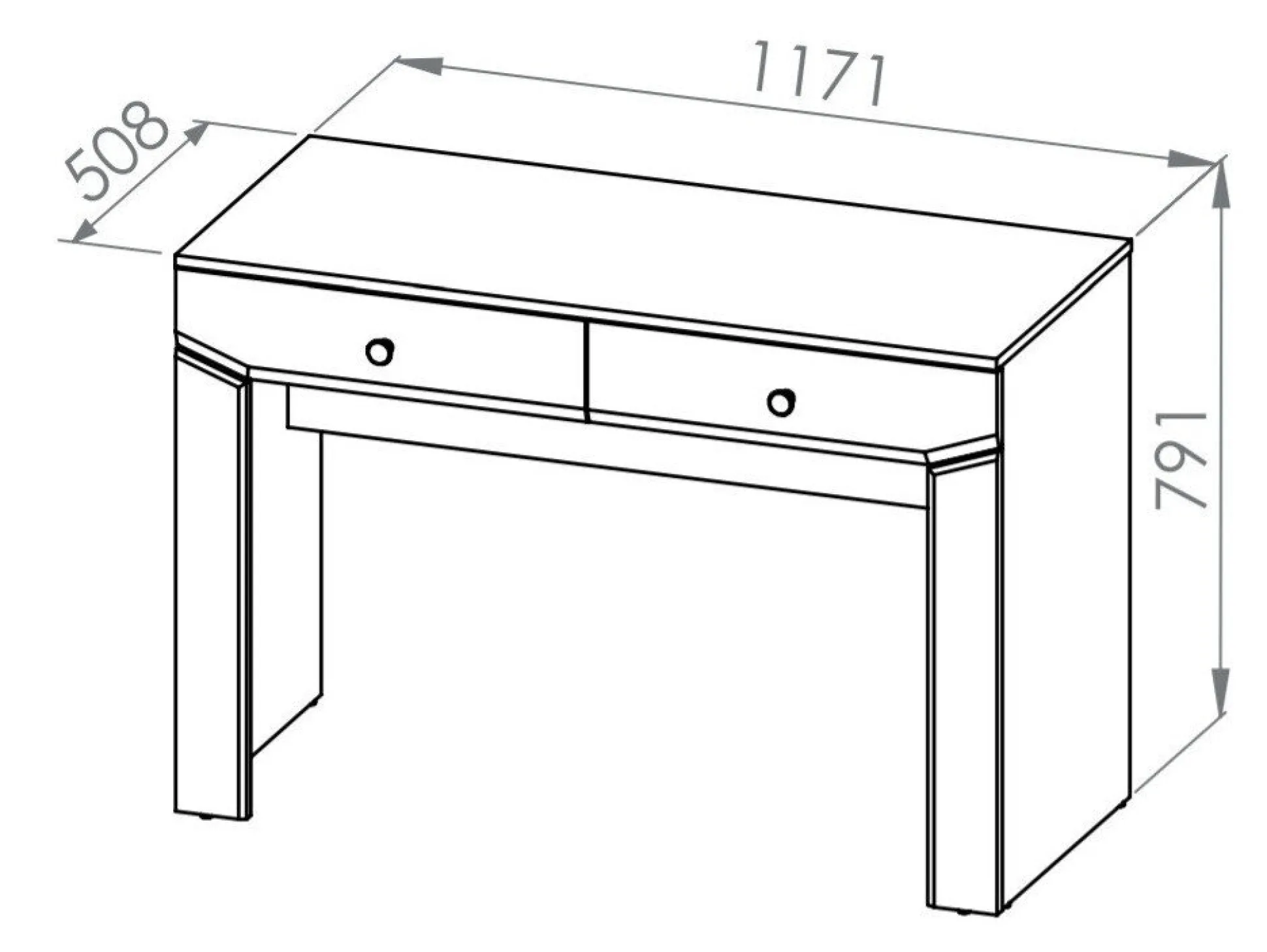 Skrivebord Mavevare 107